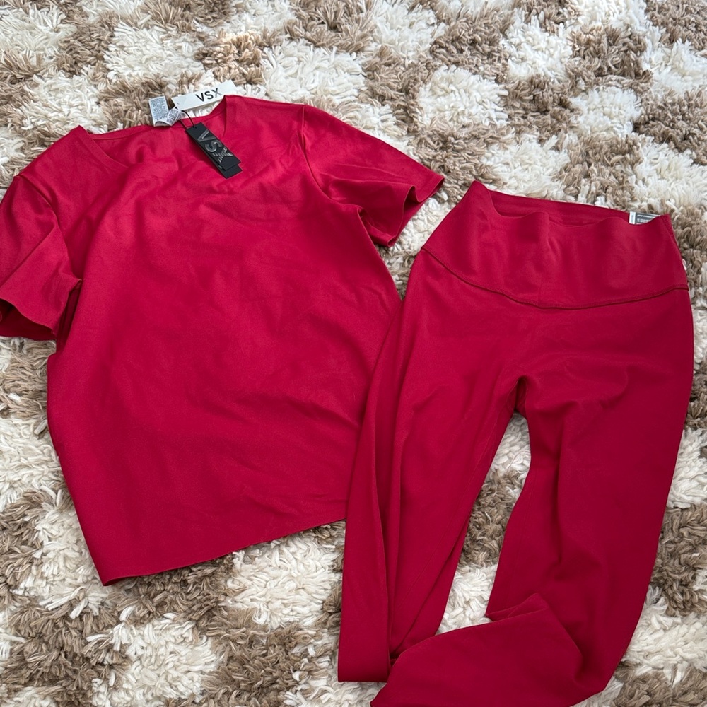 VSX Vibrant Red Activewear Ensemble